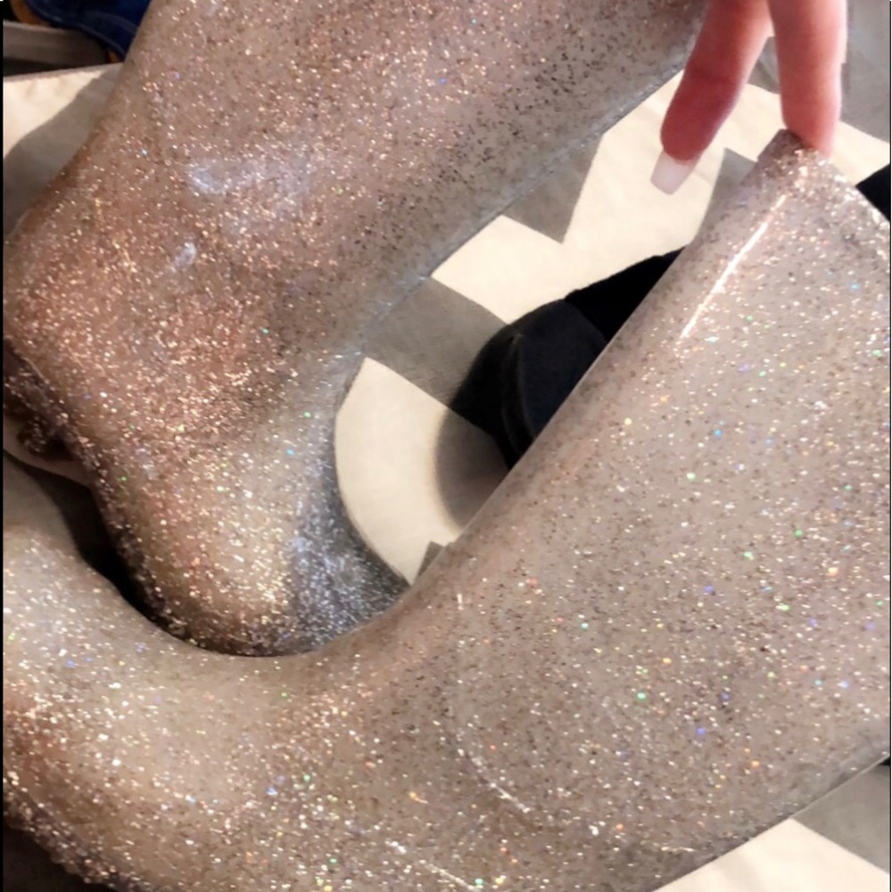 Girl glitter boots